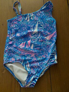 Lily Pulitzer Girls One Piece Swimsuit Size 5